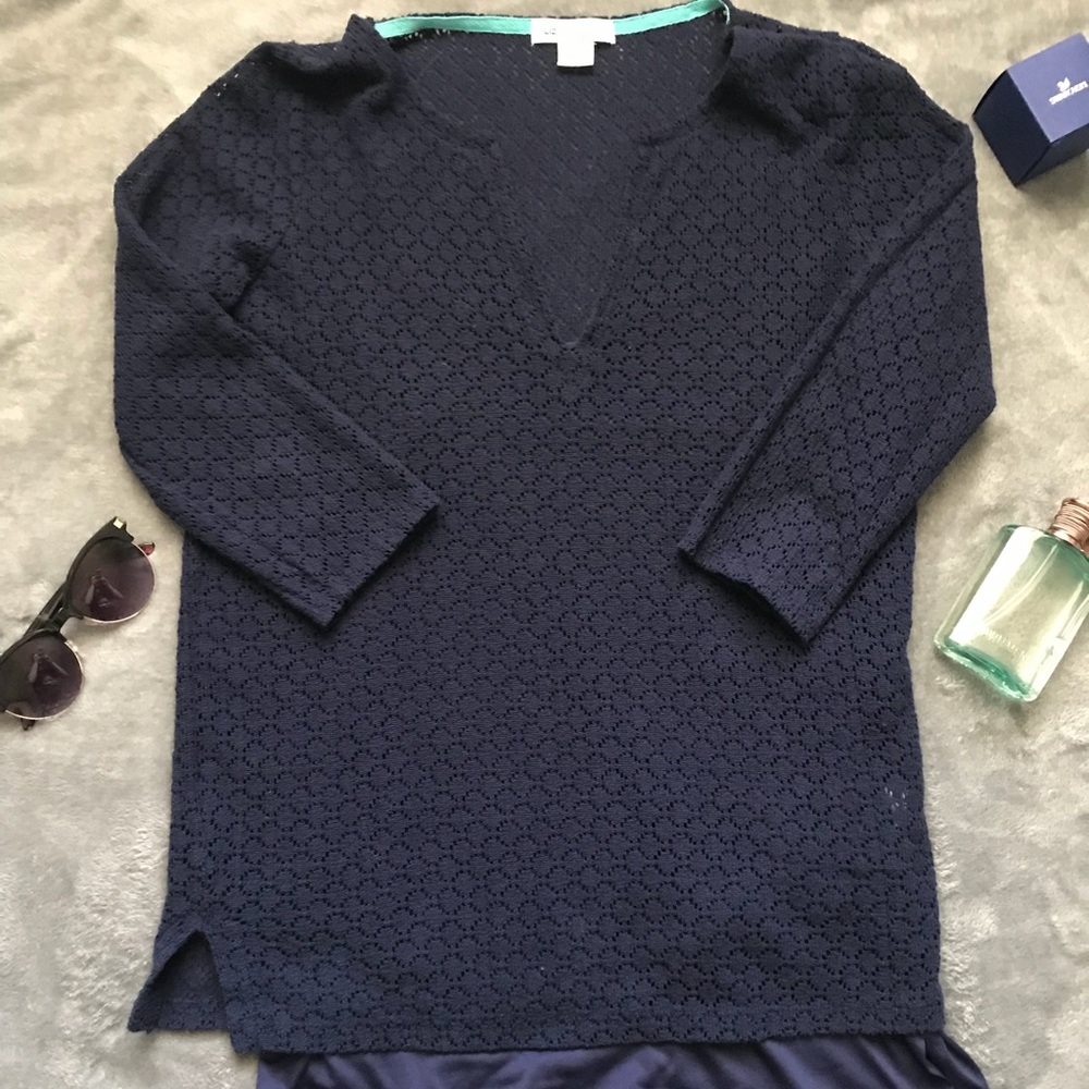 Liz Claiborne 3/4 Sleeve Lace Top.